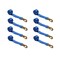 Tie 4 Safe 2" x 10' Wheel Lasso Lift Strap w/ Flat Snap Hook Tow Dolly Blue, 8PK TWS21-2510-M3-BU-C-8 - alternate 1